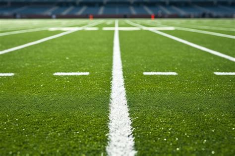 Premium AI Image | American football field and lines