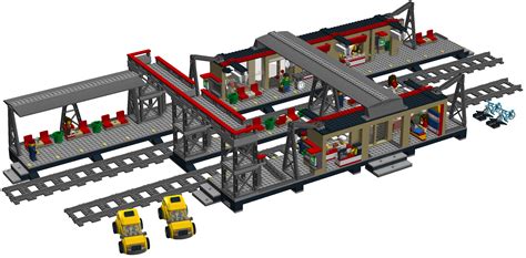 Dubbel treinstation Lego Lego Train Station, Lego Train Tracks, Lego City Train, Lego City Sets ...