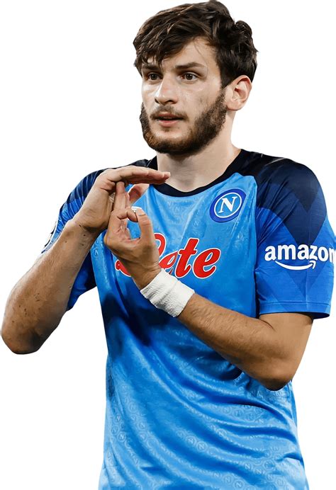 Khvicha Kvaratskhelia Napoli football render - FootyRenders