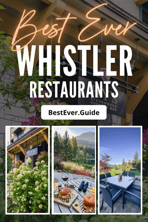 Best Ever Guide To (47!) Whistler Restaurants - BestEver.Guide