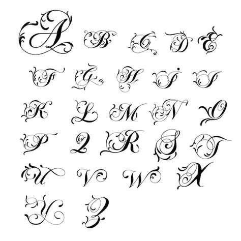 Monogram SVG/PNG Alphabet Fancy Monogram Alphabet Digital - Etsy