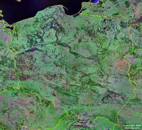 Poland Map and Satellite Image Poland Map, Satellite Image, Satellites ...