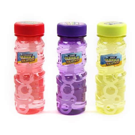 Grafix Assorted Scented Bubble Solution 114 ml Liquid Soapy Fruity-Flavoured