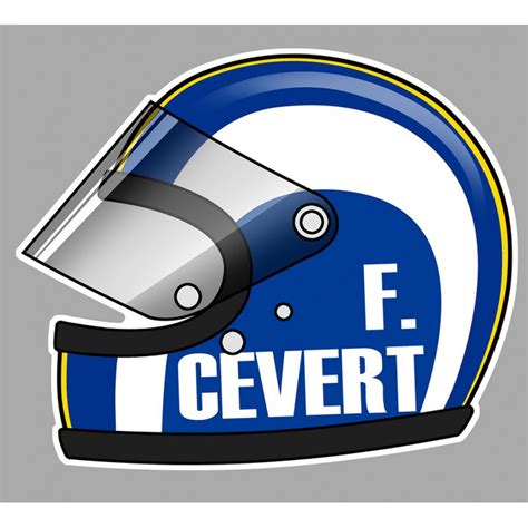 François CEVERT Helmet left vinyl decal - cafe-racer-bretagne ...