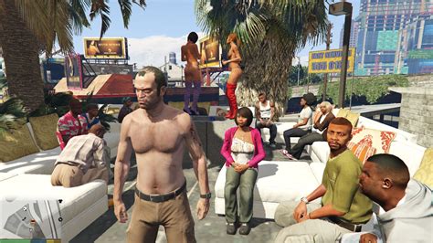 Pool Party at Vanilla Unicorn | GTA 5 Mods