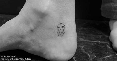 Kodama tattoo on the ankle.