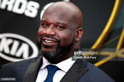 Shaquille O'Neal attends the 2019 NBA Awards at Barker Hangar on June ...