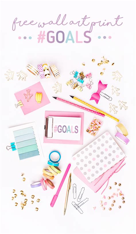 Free #Goals Wall Art Printable (FLORIDA PREPAID PLAN COUPON CODE) | Cutefetti