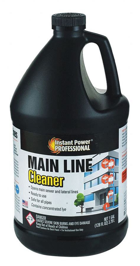 INSTANT POWER PROFESSIONAL, Jug, 1 gal, Main Line Cleaner - 49XY05|8885 - Grainger