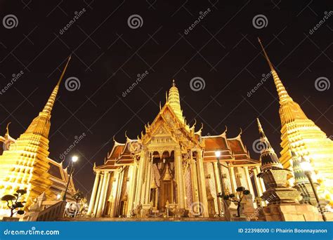 Beautiful Grand Palace at Night Stock Photo - Image of bangkok, grand ...