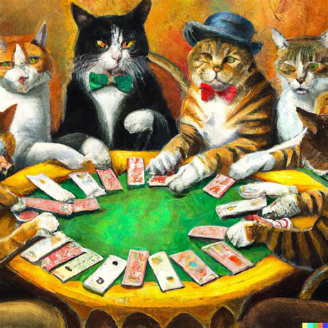 Cats Playing Poker 1 of 4 - Etsy