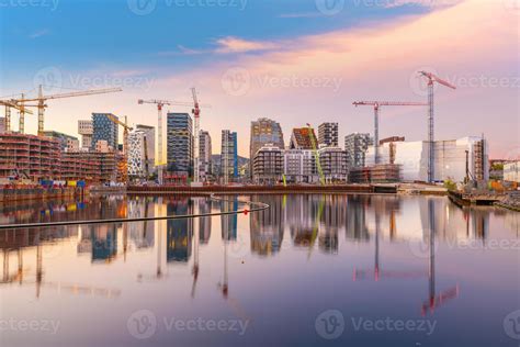 Oslo downtown city skyline cityscape in Norway 8354222 Stock Photo at ...