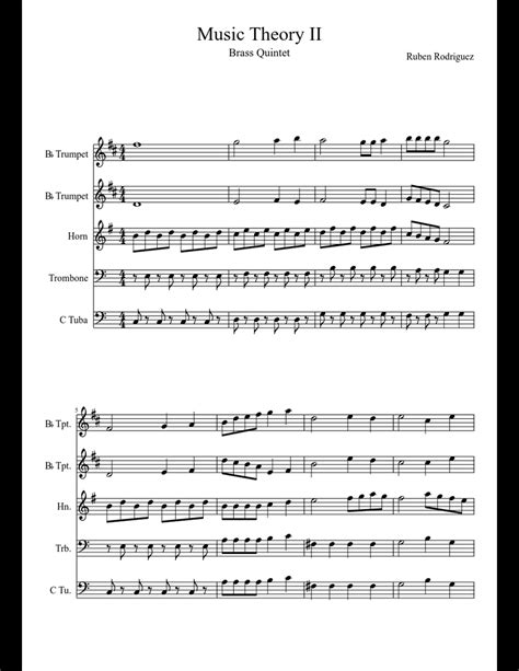 Brass Quintet sheet music download free in PDF or MIDI