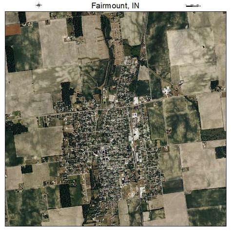 Aerial Photography Map of Fairmount, IN Indiana