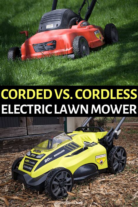 Corded Vs. Cordless Electric Lawn Mower: Which Is Better? - AGreenHand