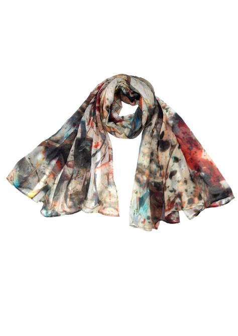 Western Scarves Quartz Modal & Silk Blend Scarf - Grey