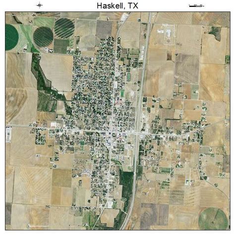 Aerial Photography Map of Haskell, TX Texas