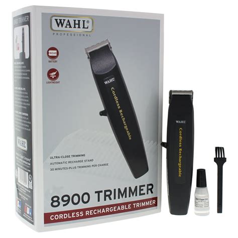 WAHL Professional Cordless Rechargeable - Model # 8900 - Black - 1 Pc Kit Trimmer - Walmart.com ...