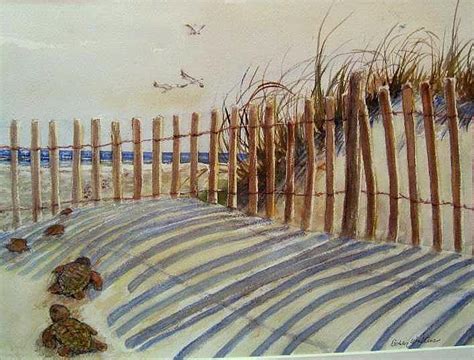 Sand Fence Painting by Bobby Walters | Fine Art America