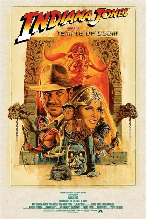 Indiana Jones and the Temple of Doom by Paul Mann | Movie Poster ...