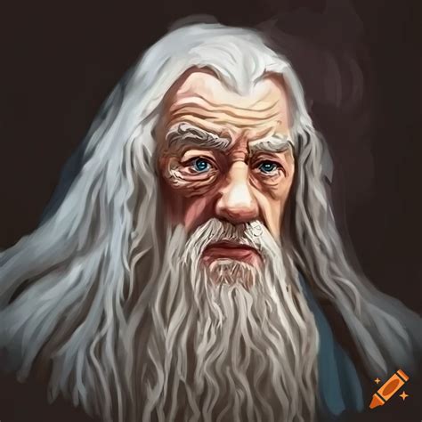 Portrait of gandalf from the lord of the rings