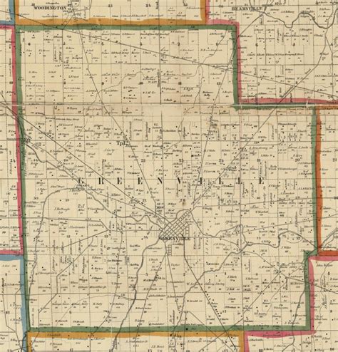 Darke County Ohio 1857 Old Wall Map Reprint with Homeowner | Etsy