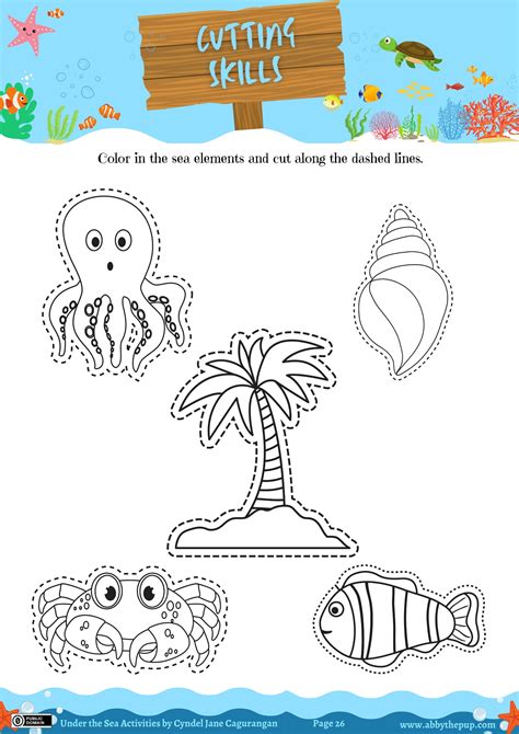 Under the Sea Activities cutouts | Free Printable Puzzle Games