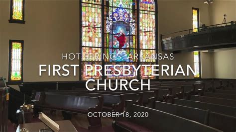 First Presbyterian Church - October 18, 2020 - Online Church Service - YouTube