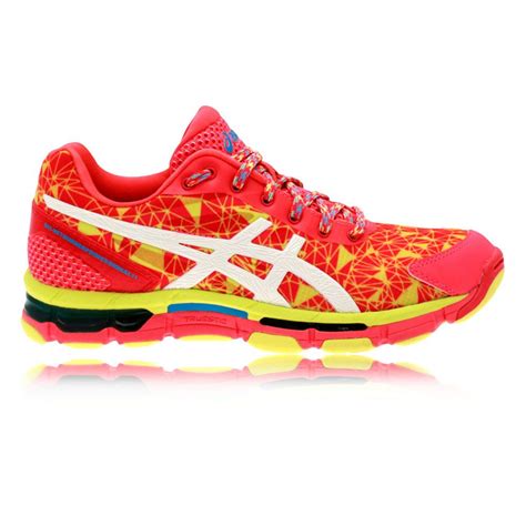 Asics Gel-Netburner Professional 11 Womens Pink Yellow Trainers Netball Shoes | Yellow trainers ...