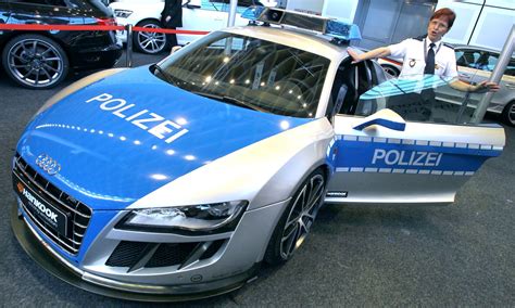 POLICE Audi R8 / Germany V10 Engine, Lay Down The Law, German Police ...