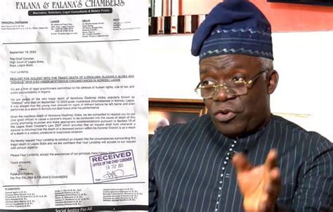 Femi Falana Demands Coroner’s Inquest Into Mohbad's Death