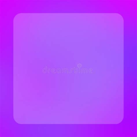 White Square Transparent Glass on the Colorful Gradient Background. Simple White Square Frosted ...