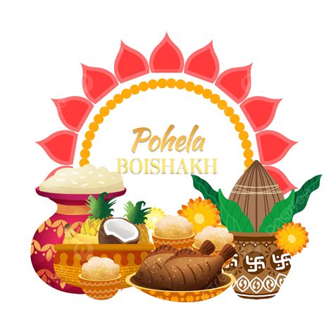 Pohela Boishakh Indian Bengali New Year Crock Pot Food, Ear Drawing, Rock Drawing, India PNG ...