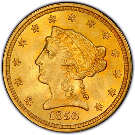 1856 Liberty Head $2.50 Gold Quarter Eagle Coin Values and Prices - Past Sales | CoinValues.com