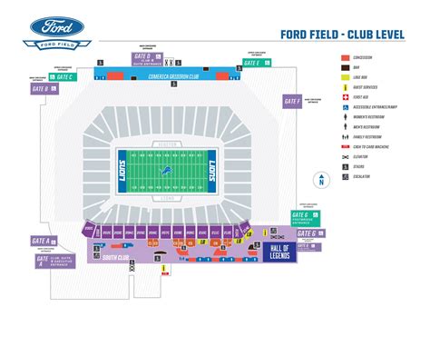 Seating Maps | Ford Field