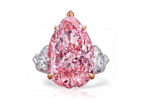 Fancy Pink Diamond Ring, Pink Sapphire Jewelry, Fancy Color Diamonds, Pear Shaped Diamond ...