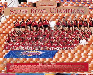 1994 SAN FRANCISCO 49ERS SUPER BOWL 29 CHAMPIONS TEAM 8X10 PHOTO ...