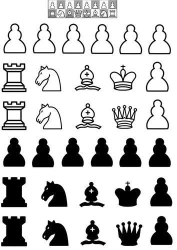 Coloring page chess pieces | Peças de xadrez, Jogo de xadrez, Tabuleiro ...