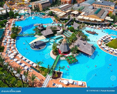 Aerial View of the Tropical Resort Pegasos World in Side, Turkey. Editorial Image - Image of ...