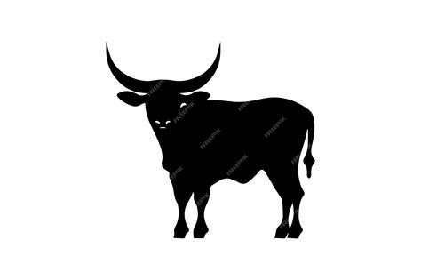 Premium Vector | Longhorn cattle icon