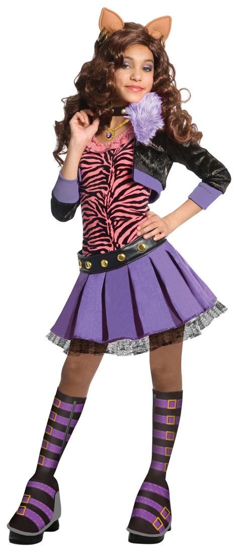 Deluxe Clawdeen Wolf Costume - Large | Monster high costume, Girl costumes, Wolf dress