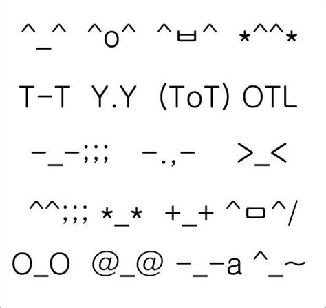 Korean emoji | Cool text symbols, Emoji texts, Korean emoticons