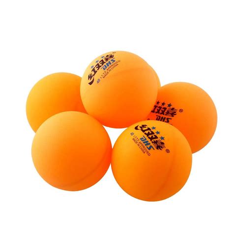 6Pcs 3 stars DHS 40MM Olympic Tennis Orange Ping Pong Balls Competition ...