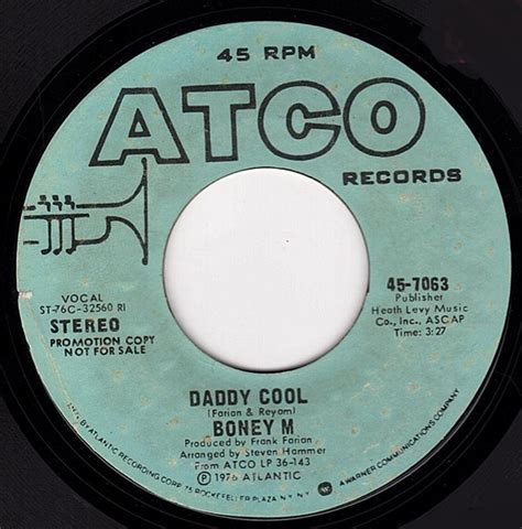 Boney M* - Daddy Cool (1976, RI, Vinyl) | Discogs