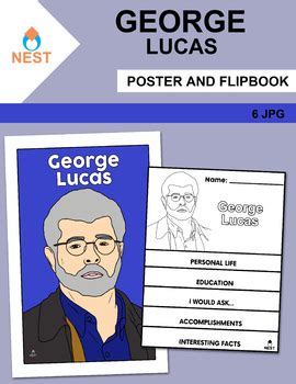 George Lucas Poster and Flipbook by Elvia Montemayor -Nest- | TPT