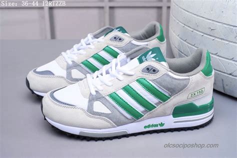 Olcsón Férfi Adidas ZX750 Suede Szürke/Fehér/Zöld Cipők - Olcsociposhop.com