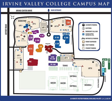 Irvine Valley College Campus Map – Map Vector