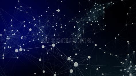 Abstract Network Background Dark Blue Stock Illustration - Illustration ...