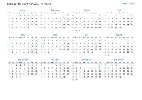 Week 40 of 2020 | The calendar