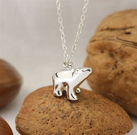 Personalised Tiny Polar Bear Necklace By Jana Reinhardt